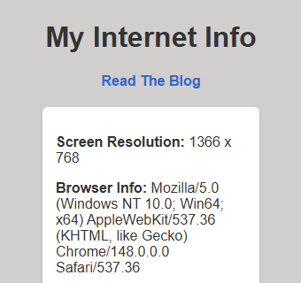 MyInternetInfo