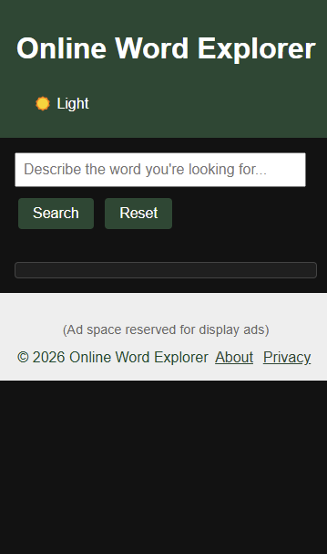 onlinewordexplorer